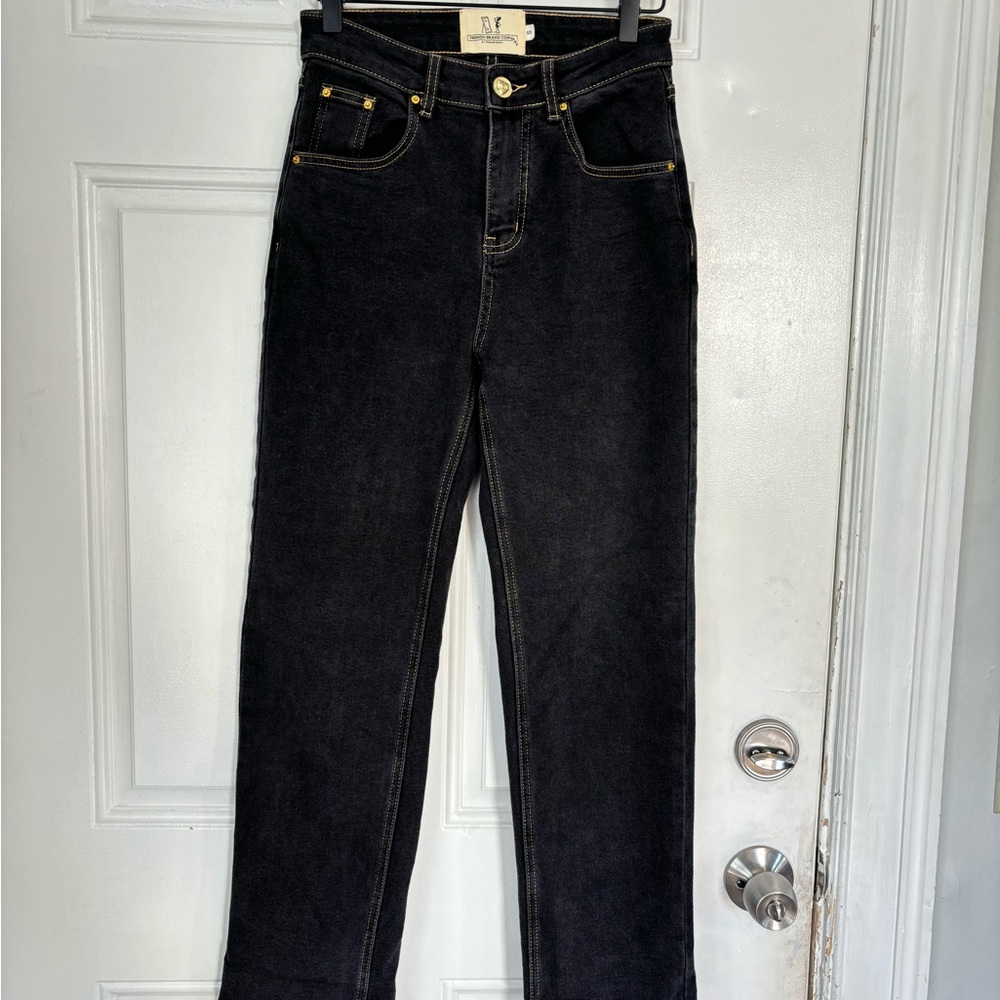 Fashion brand company nap jeans with yellow thread! - Picture 4 of 8